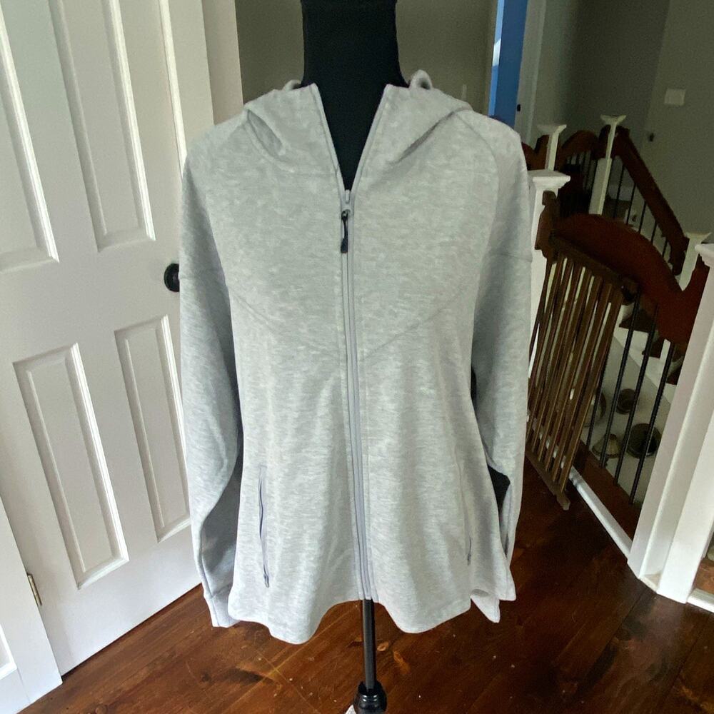 Spyder Active Men's Full Zip Fleece Hoodie w/ Pockets Gray XL